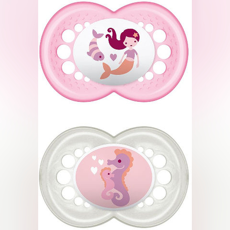 מאם מוצץ סיליקון  16+ ורוד