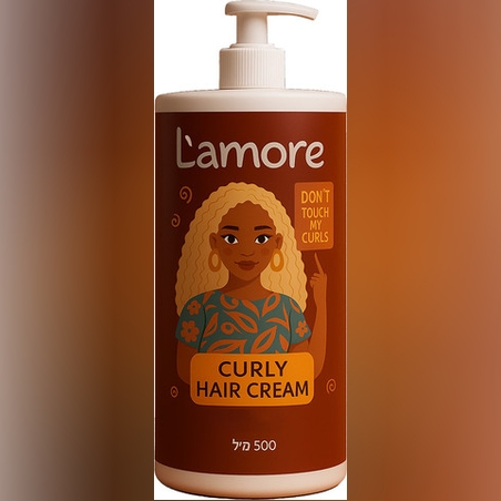 L’amore -למורי קרם לשיער מתולתל 500 מ