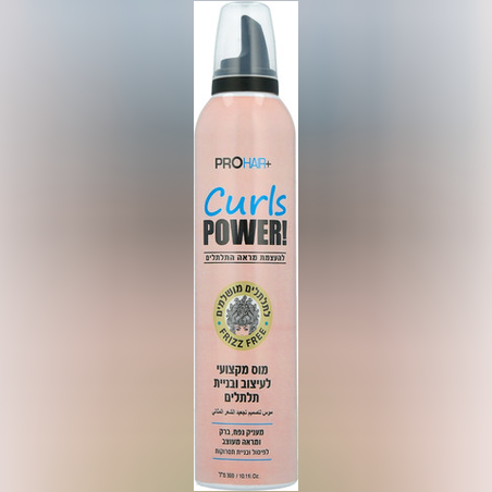 PRO HAIR+ מוס מקצועי לעיצוב ובניית תלתלים ללא מלחים