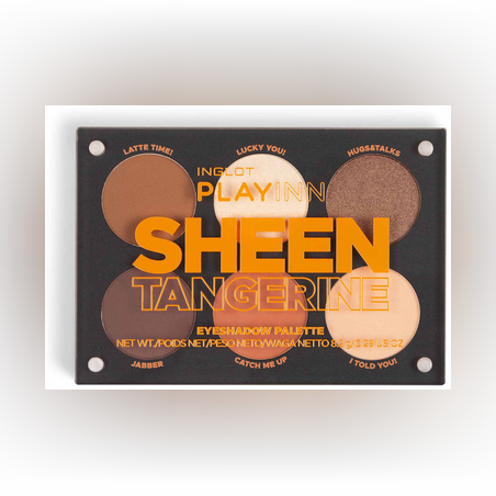 INGLOT- PLAYINN Sheen Tangerine Eyeshadow Palette