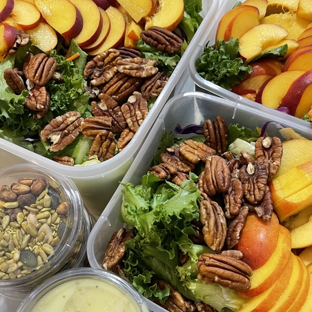 summer salad with fruit of the season