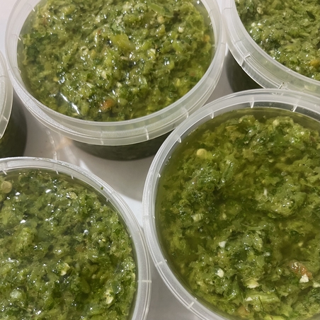 Spicy green dip