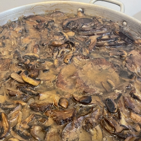 Roast shoulder in a rich mushroom sauce - Copy 0