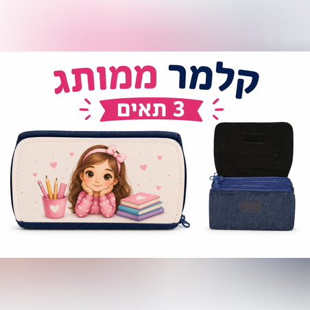 קלמר ממותג 3 תאים