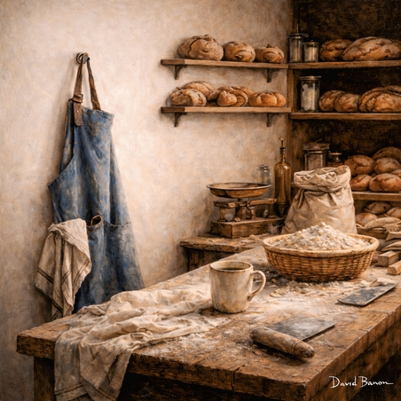 תמונה קנבס אומנותית האופה