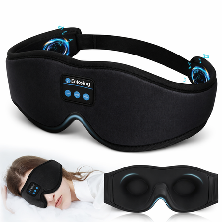 מסכת שינה נטענת עם Bluetooth ומוזיקה