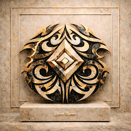 תמונת קנבס למשרד – טרייבל אבן יצירה של דוד בנון