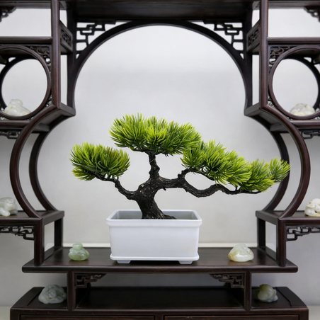 עץ בונסאי מלאכותי יוקרתי לעיצוב סלון