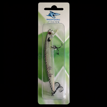 דמויי דיג  זרזור 10 ס״מ – 9 גרם אפור