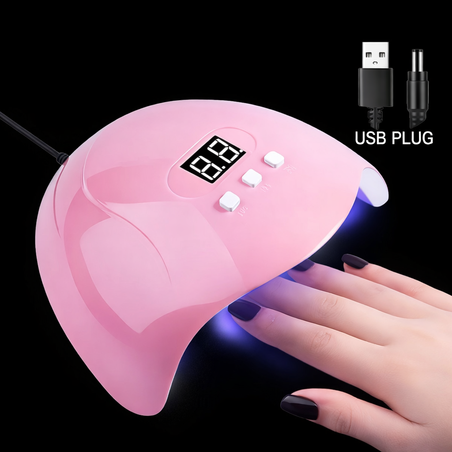 סט מניקור ופדיקור מקצועי ביתי עם מנורת UV