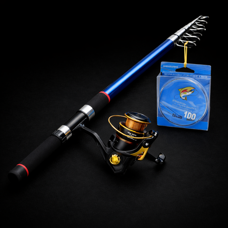 סט חכה רולר למתחילים 3 מטר