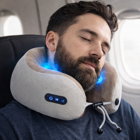 מסאז’ר עיסוי לצוואר חימום ורטט – נוחות עמוקה בבית