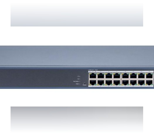 Hikvision DS-3E1518P-EI/M – מתג רשת מנוהל עם PoE 16 ערוצים