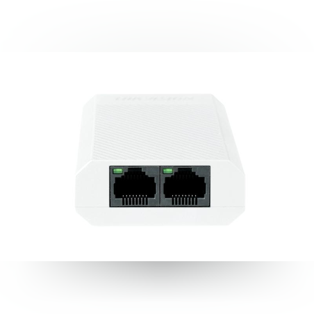 Hikvision DS-3E0503DP-E/R – מפצל PoE גיגה עם 2 פורטי יציאה