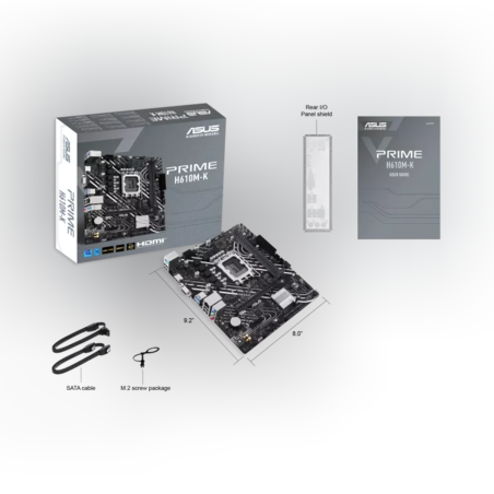 לוח אם ASUS PRIME H610M-K Intel H610 LGA1700 DDR5 mATX HDMIVGA M.2