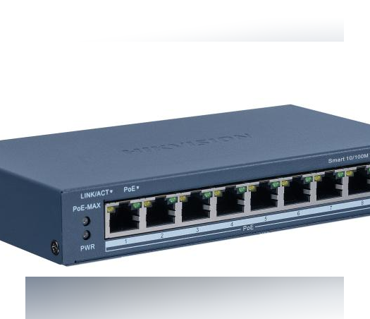 Hikvision DS-3E1309P-EI – מתג סוויץ' POE חכם 8 פורטים | אפלינק Gigabit | 110W | ניהול חינמי | למצלמות אבטחה