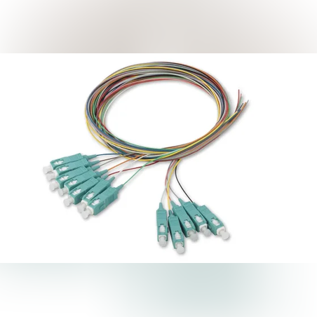 סט 12 פיגטיילים אופטיים LC/UPC OM3 1M | 12 צבעים | תוצרת Western Wire