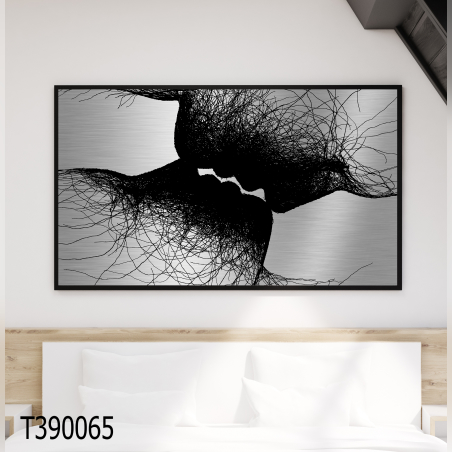 תמונת מתכת מקורית לחדר השינה- (אלומיניום)- T390065