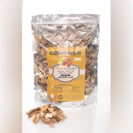 צ'אנקים לעישון – עץ פקאן טבעי | עישון ארוך בטעמים עמוקים