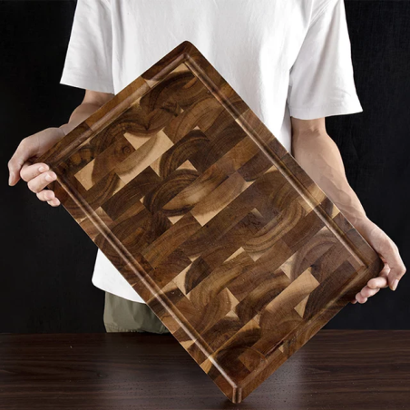 בוצ'ר קרש חיתוך מקצועי מעץ