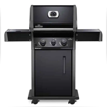 🔥 גריל גז Rogue 365SB | עם כירת צד מתקפלת – עיצוב שחור אלגנטי