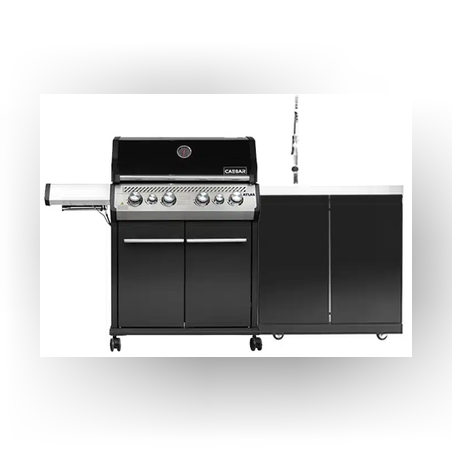 🔥 גריל גז CAESAR ATLAS + יחידת כיור סיזר NERO – חווית גריל מקצועית בחצר!