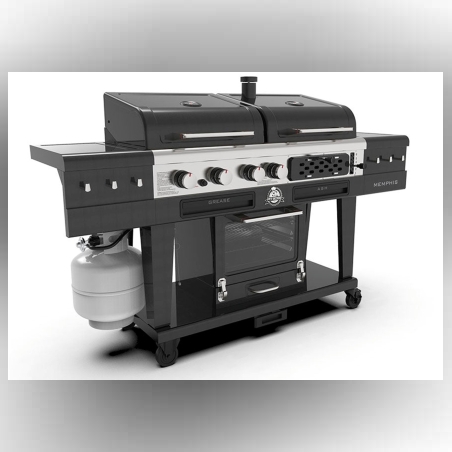 MEMPHIS ULTIMATE 2.0 - גריל גז +פחם +מעשנה חשמלית