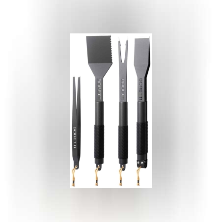 BBQ 4pcs Set Boretti סט כלים מסיבי לגריל