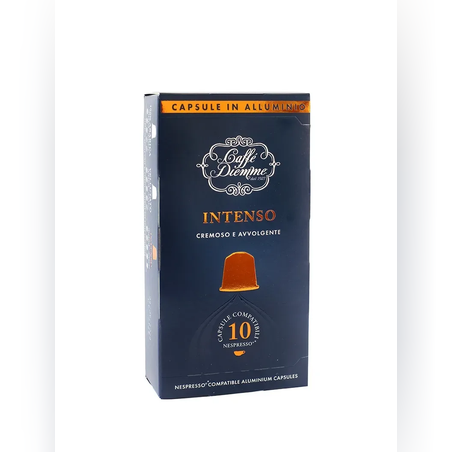 10 קפסולות למכונת נספרסו INTENSO