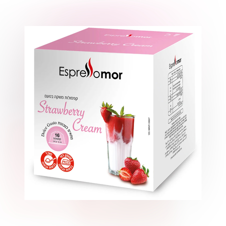 16 קפסולות דולצ'ה עוגת תותים