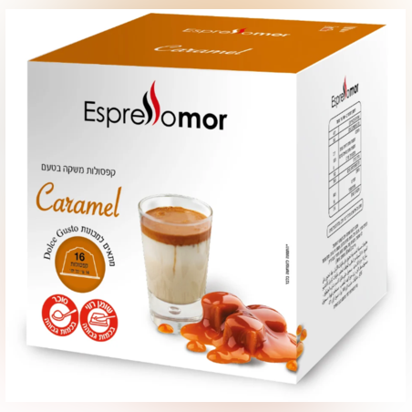 16 קפסולות דולצ'ה גוסטו בטעם קרמל