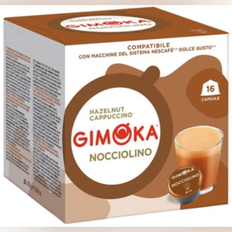 קפסולות ג'ימוקה דולצ'ה גוסטו 16 יחידות NOCCIOLINO