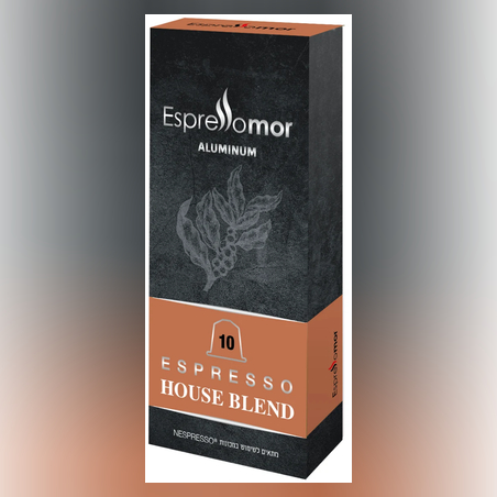 10 קפסולות נספרסו HOUSE BLEND