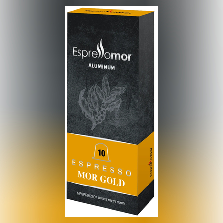 10 קפסולות נספרסו MOR GOLD