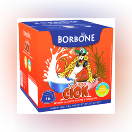16 קפסולות BORBONE לדולצ'ה ג'וסטו בטעם שוקו