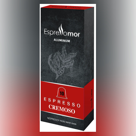 10 קפסולות אספרסו קרמוסו Cremoso