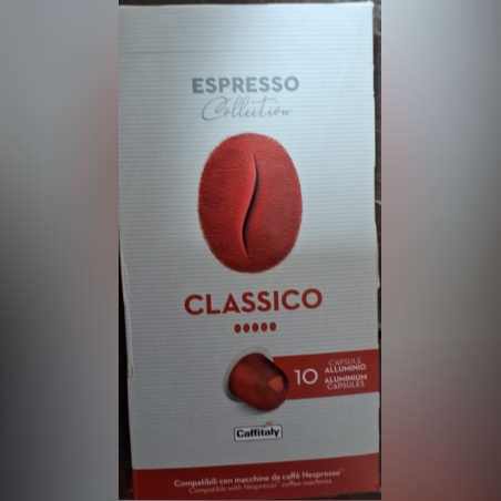 10 קפסולות תואם נספרסו CLASSICO אדום
