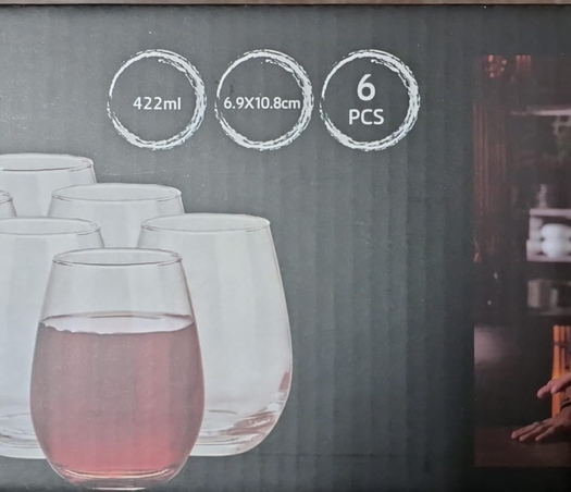 סט 6 כוסות בארי 422 מ