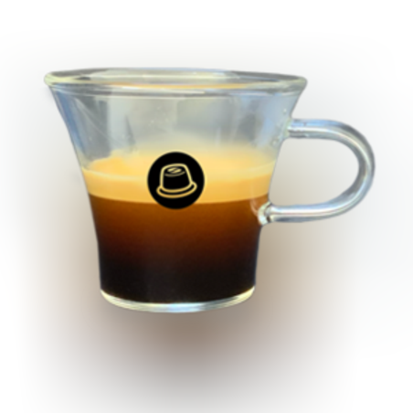 זוג כוסות אספרסו זכוכית 80 מ