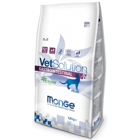 MONGE Vet,Solution מונג' וט סולושן אינטסטינל מזון רפואי  לחתולים 1.5 ק