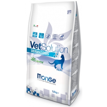 MONGE VetSolution מונג' וט סולושן דרמטוזיס מזון  רפואי לחתולים 1.5 ק
