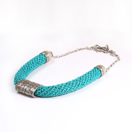 Light Blue / Silver Necklace | Edna