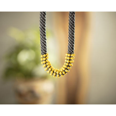Gray and Yellow Necklace - Ayala