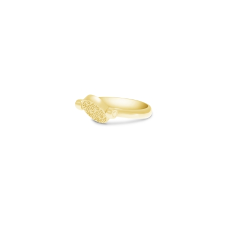 Ornit | טבעת זהב דו צדדית