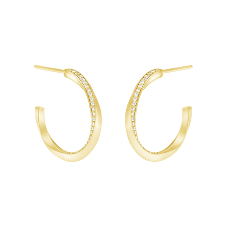 Michal Hoop Diamond Earrings