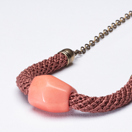 Pink tagoa beads necklace - Tal