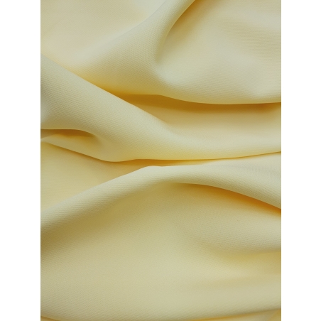 אריג קרפ לייקרה צהוב בננה דגם קומו