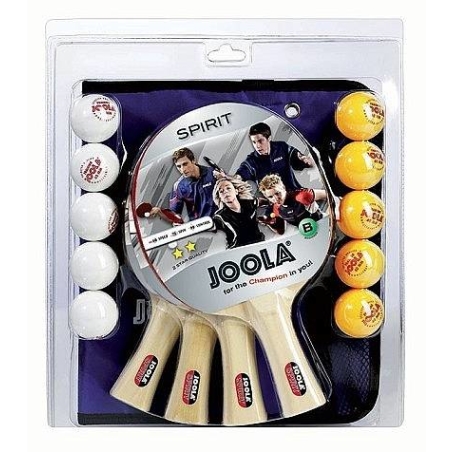 סט כדורים ומחבטים לשולחן טניס דגם JOOLA FAMILY