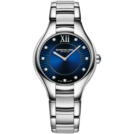 Noemia Ladies Quartz Blue Dial Diamonds Watch, 32mm 5132-ST-50181