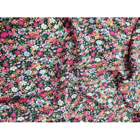 אריג ויסקוזה פרחים קטנים דגם קרולינה